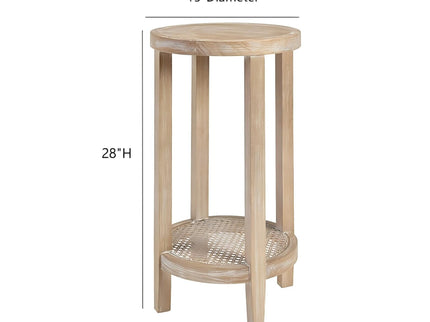 Bedford - Round Accent Table - Reclaimed Wheat