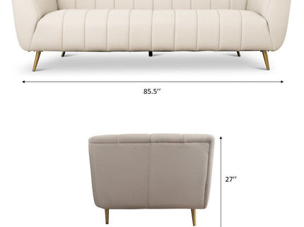 Lamattina - Genuine Italian Channel Tufted Sofa