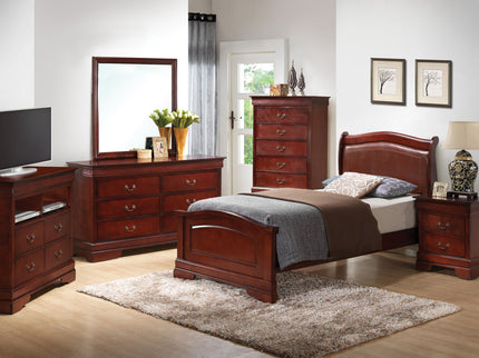 Panel Sleigh Bed Elegantly Crafted