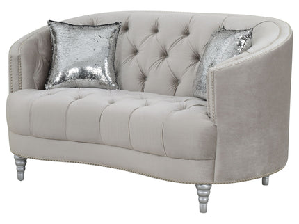 Colby - Loveseat With Tufted Design - Gray