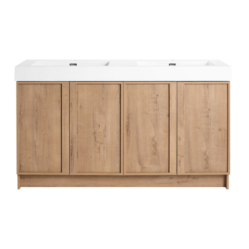 Freestanding Bathroom Vanity With Sink, Soft Close Doors