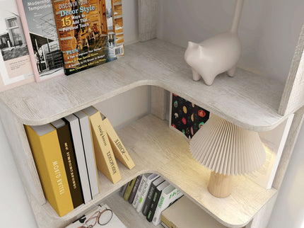 L-Shaped Corner Bookshelf