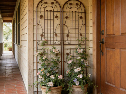 Metal Garden Trellis Rustproof Trellis For Climbing Plant Outdoor Flower Support