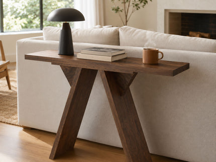 Console Table With V - Shaped Base