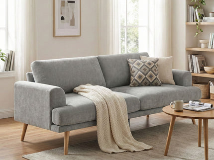 3 Seater Sofa For Living Room - Gray