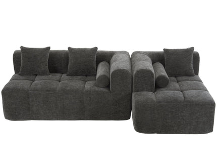 Sectional Free Combined Sofa With 2 Side Pockets