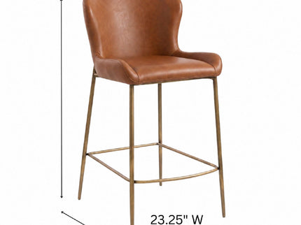 Modern Counter Stool With Upholstered Seat