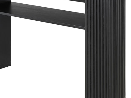 Console Table With Fluted Legs, Open Shelf