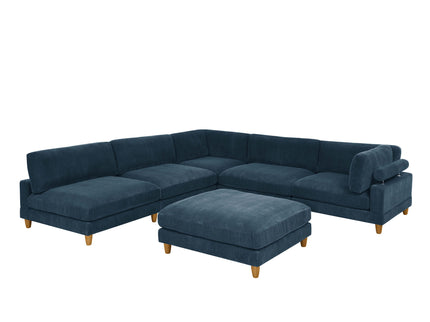 Modern Modular Sectional With Adjustable Back Support