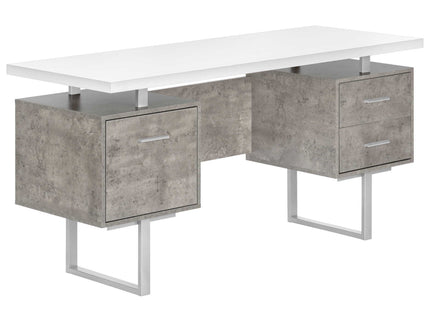 Computer Desk For Home Office, Laptop, Left, Right Set - Up, Storage Drawers, Contemporary & Modern