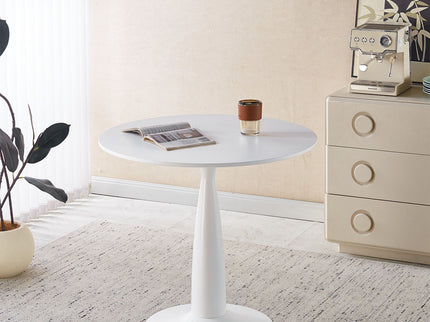 Pedestal Table, Round For Kitchen - White