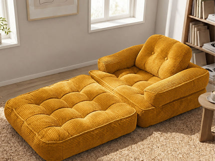 Convertible 2 In 1 Armrest Sofa For Bedroom