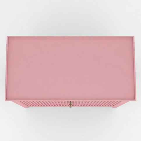 Fluted 3 Drawer Nightstand With Soft Close Slides