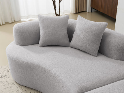 Curved 4 Seater Full Compression Sponge Sofa