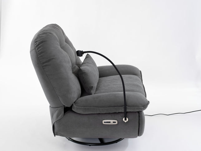 Power Recliner Swivel Glider USB Charger With tooth Music Player, Sleep, Working, Game And Leisure