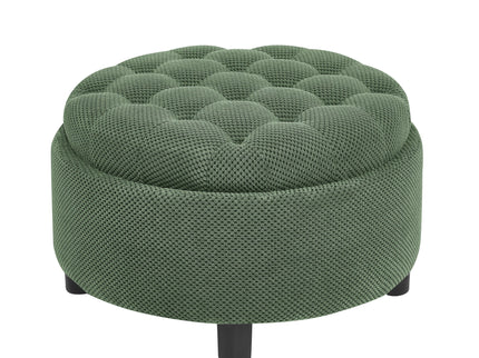 Storage Round Footstool Table Ottoman