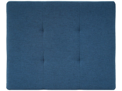 Ottoman, Compact Footrest For Living Room - Navy Blue