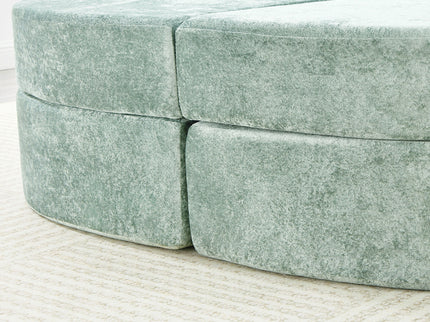 Boneless Design Upholstered Sofa Bed With Cup Holders