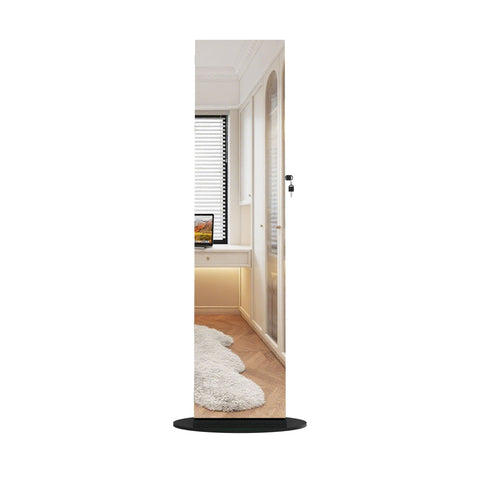 Swivel Jewelry Cabinet With Full Length Mirror