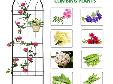 Metal Garden Trellis Rustproof Trellis For Climbing Plant, Outdoor Flower Support