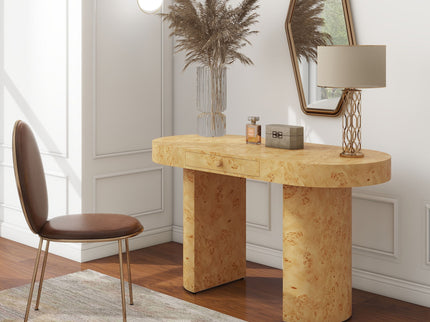 Jesse - Single Drawer Oval Computer Desk