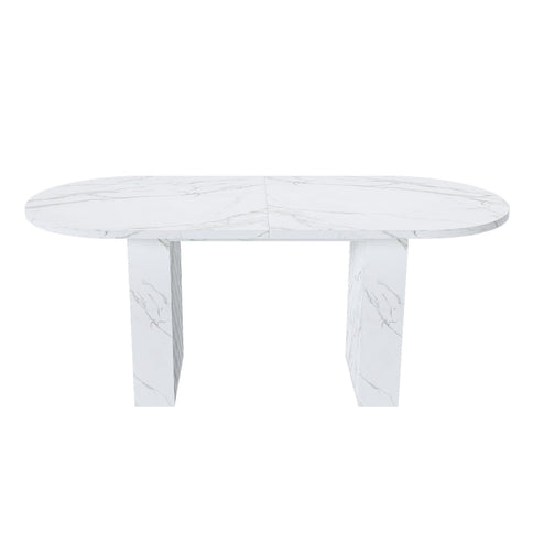 Modern Farmhouse Oval Dining Table With Slim Base