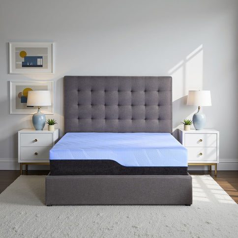 Refresh - 12" Hybrid Cooling Fast Responding Latex Foam And Coil Mattress