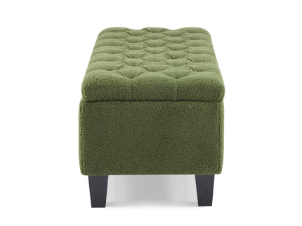 Ottoman Bench & Storage - Green