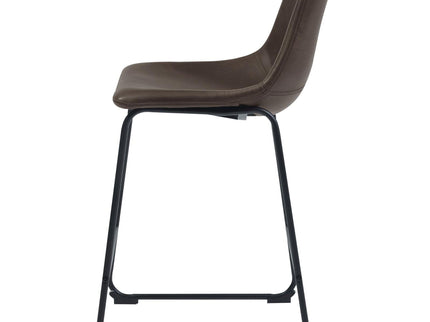 Armless Counter Height Stools (Set of 2) - Brown