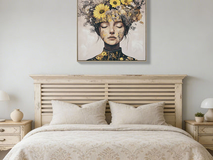 Beauty Posters Beauty Lady Wall Art Floral Canvas Artwork For Living Room - Ginger