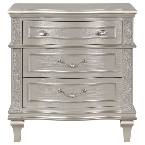 Evangeline - 3 Drawer Nightstand - Oak