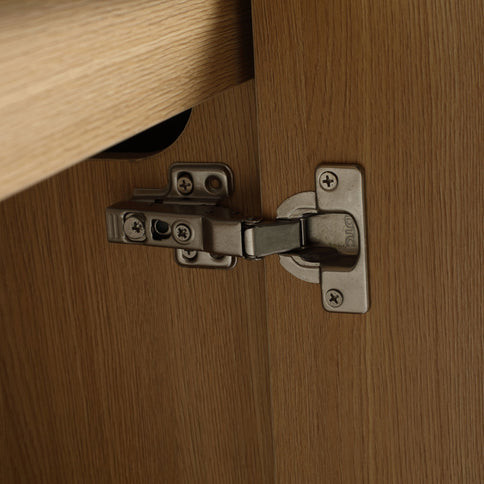 Wall-Mounted Bathroom Vanity With Resin Sink And Soft Closing Doors