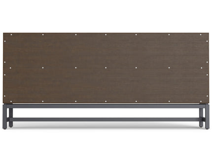Banting - Low Wide Bookcase - Walnut Brown
