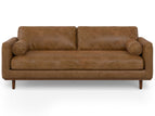 Dark Brown / 3 Seater Sofa With Ottoman