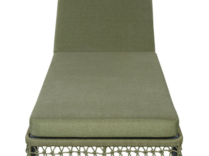 Outdoor Chaise Lounge & Wheels, 5 Position Adjustable Backrest