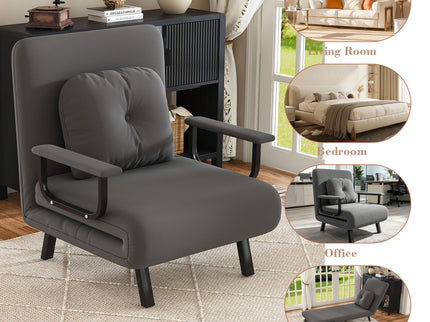 5 In 1 Folding Sofa Bed With 5 Position Adjustable Backrest