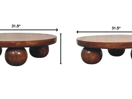Central Ball Table - Chestnut