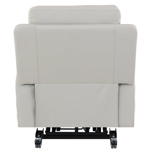 Marsha - Power Recliner With Lift & Massage - Light Gray