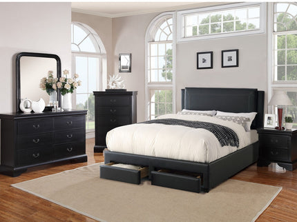 Modern Bed With Storage Drawers