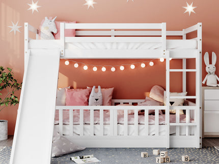 Functional Bunk Bed & Convertible Ladder And Slide