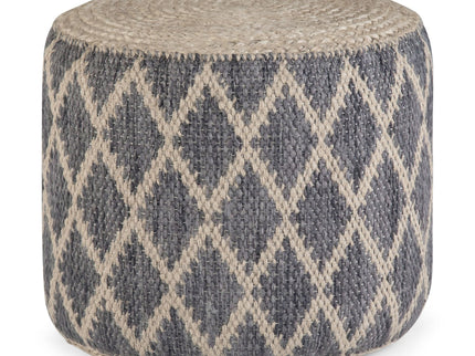 Edgeley - Handcrafted Round Pouf