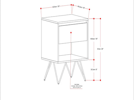 Hunter - Nightstand - Natural