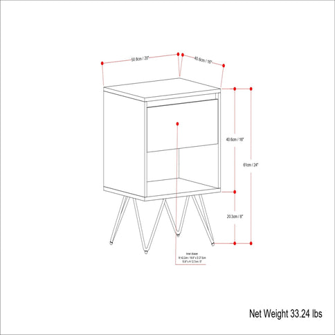 Hunter - Nightstand - Natural