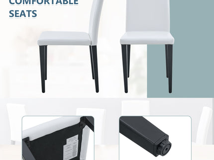 Versatile Dining Chairs With Comfortable Design And Metal Legs