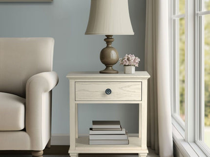 Victoria - Bedside Table With Drawer And Shelf