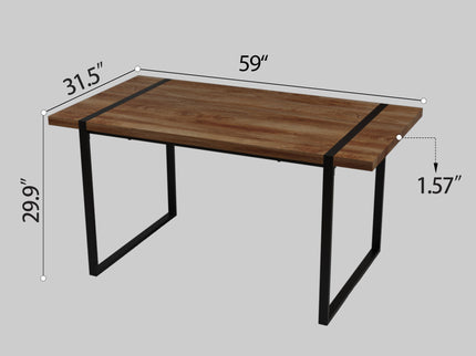 Rectangular Dining Table, 4 - 6 Person Capacity - Wood