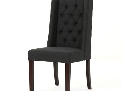 Sophisticated Tufted Dining Chair With High Back Design
