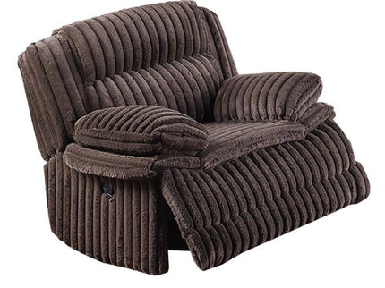 Contemporary Manual Motion Glider Recliner Chair With Padded Armrests And Smooth Rocking Function