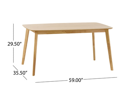 Retro Dining Table With Faux Wood Top