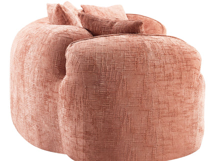 Curved Compressed Sofa, Nordic-Style Design For Living Room